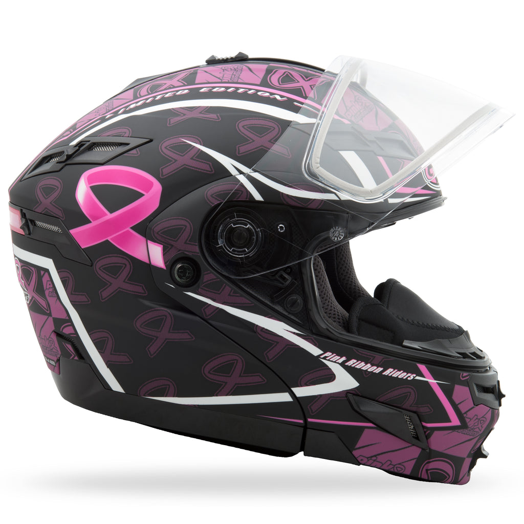 Gm 54s Modular Helmet Pink Ribbon Matte Black X