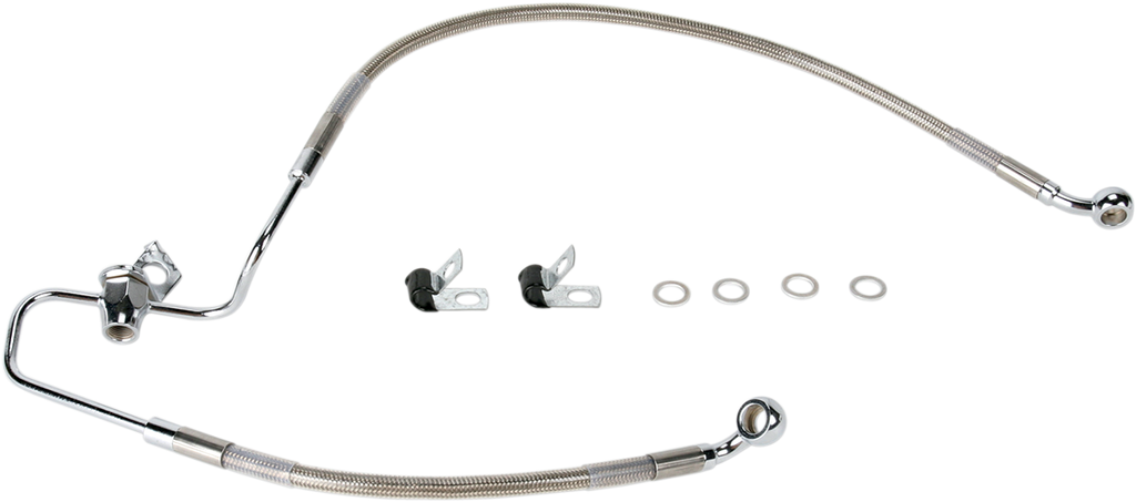 DRAG SPECIALTIES Brake Line - Rear - Stainless Steel 660320