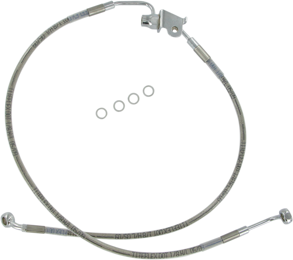 DRAG SPECIALTIES Brake Line - Rear - Stainless Steel 640229
