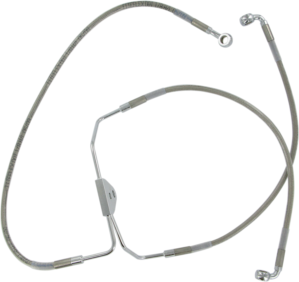 DRAG SPECIALTIES Brake Line - Front (Lower/Upper) - Stainless Steel 620085