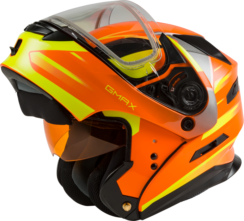 Md 01s Modular Snow Helmet Descendant Neon Org/Hi Vis 2x