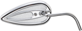 ARLEN NESS Tear Drop Mirror - Right 13-036