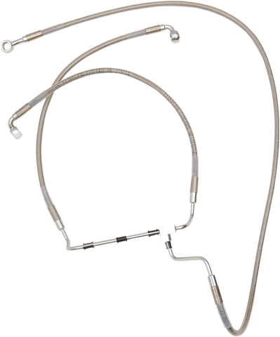 DRAG SPECIALTIES Brake Line - +10" - Stainless Steel 614085-10