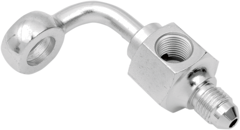 DRAG SPECIALTIES Banjo Fitting -  3/8" x AN3 - 90 - Short 304