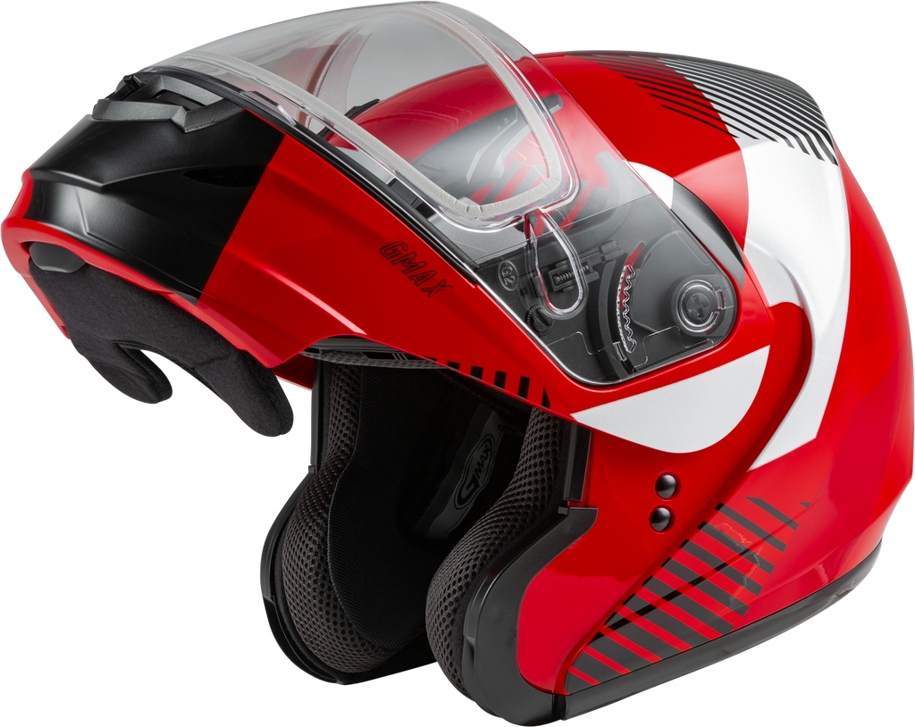 Md 04s Modular Reserve Snow Helmet Red/Silver/Black Xl