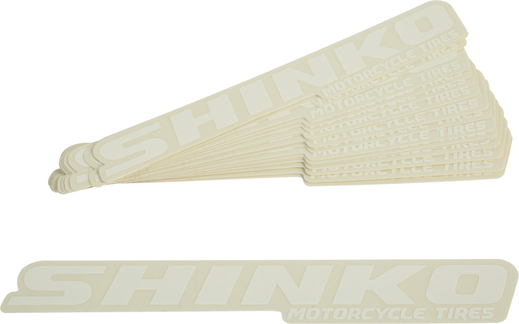 6" Shinko Decal   White Pack Of 20