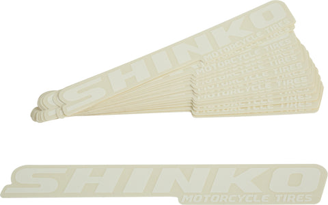 6" Shinko Decal   White Pack Of 20
