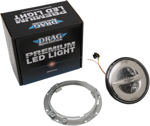 DRAG SPECIALTIES 7" Reflector-Style LED Headlamp - Chrome 0555844