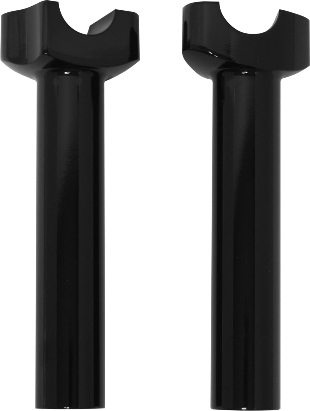 H Bar Risers 6 1/2"  Straight Black