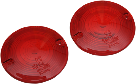 DRAG SPECIALTIES DOT Turn Signal Lens - FLHT - Red 12-0203-RL2D