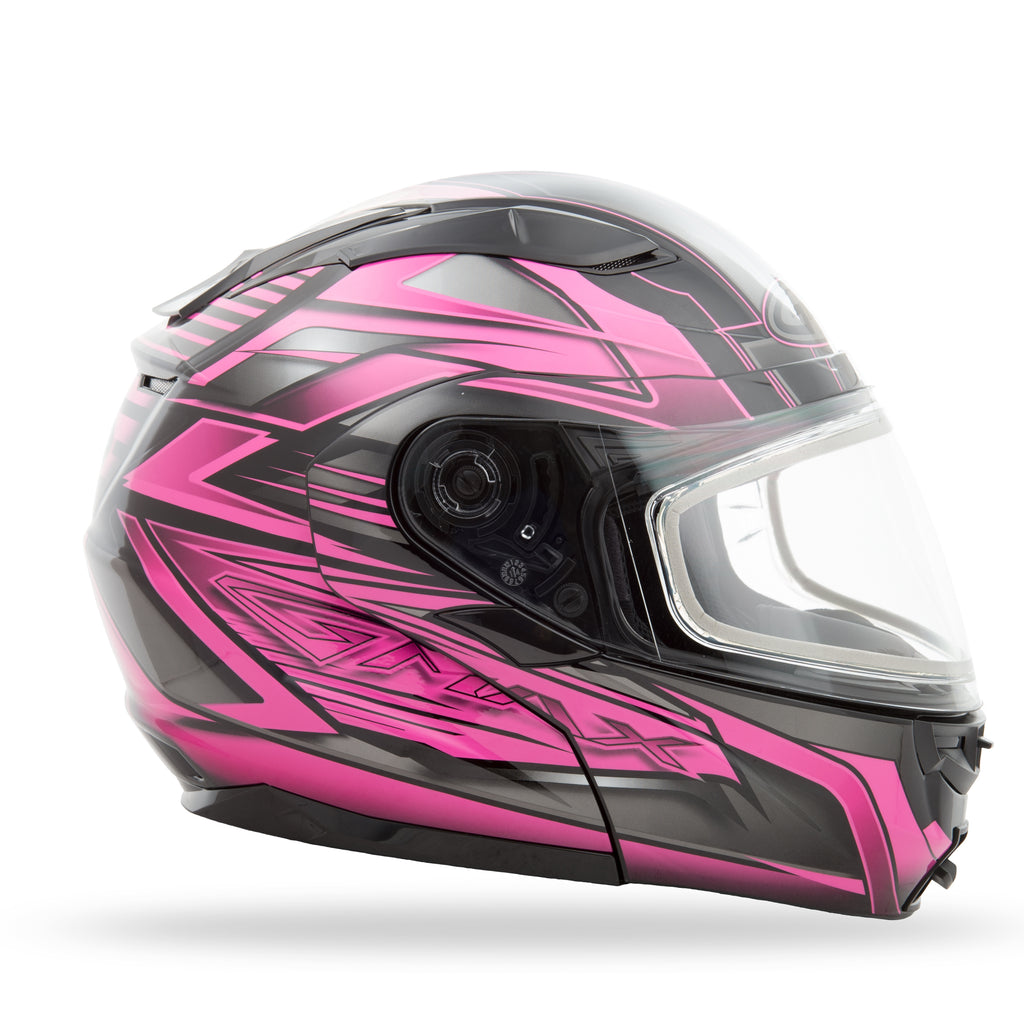 Gm 64s Modular Helmet Carbide Black/Pink M