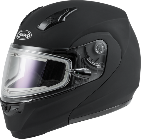 Md 04s Modular Snow Helmet W/Electric Shield Matte Blk Lg