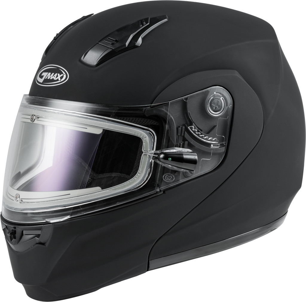 Md 04s Modular Snow Helmet W/Electric Shield Matte Blk 2x
