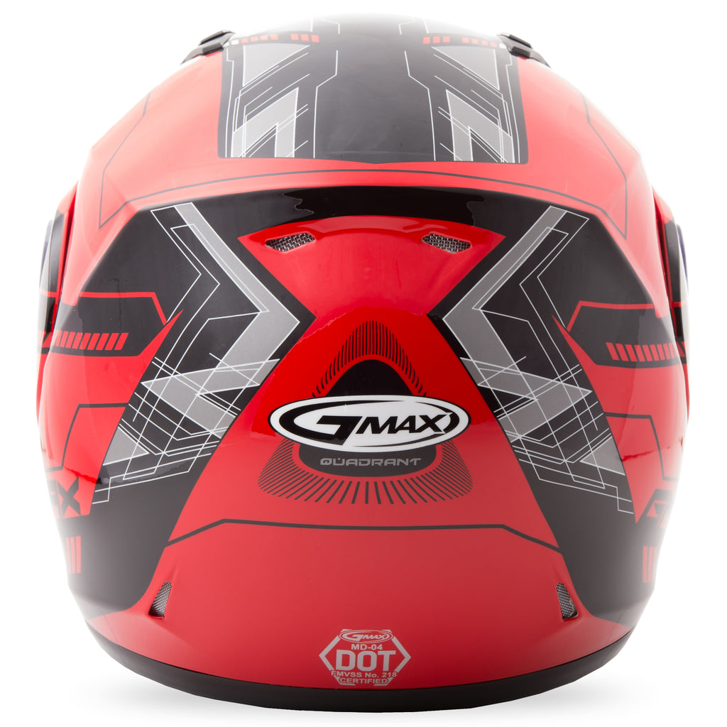 Md 04 Snow Modular Helmet Red/Black L