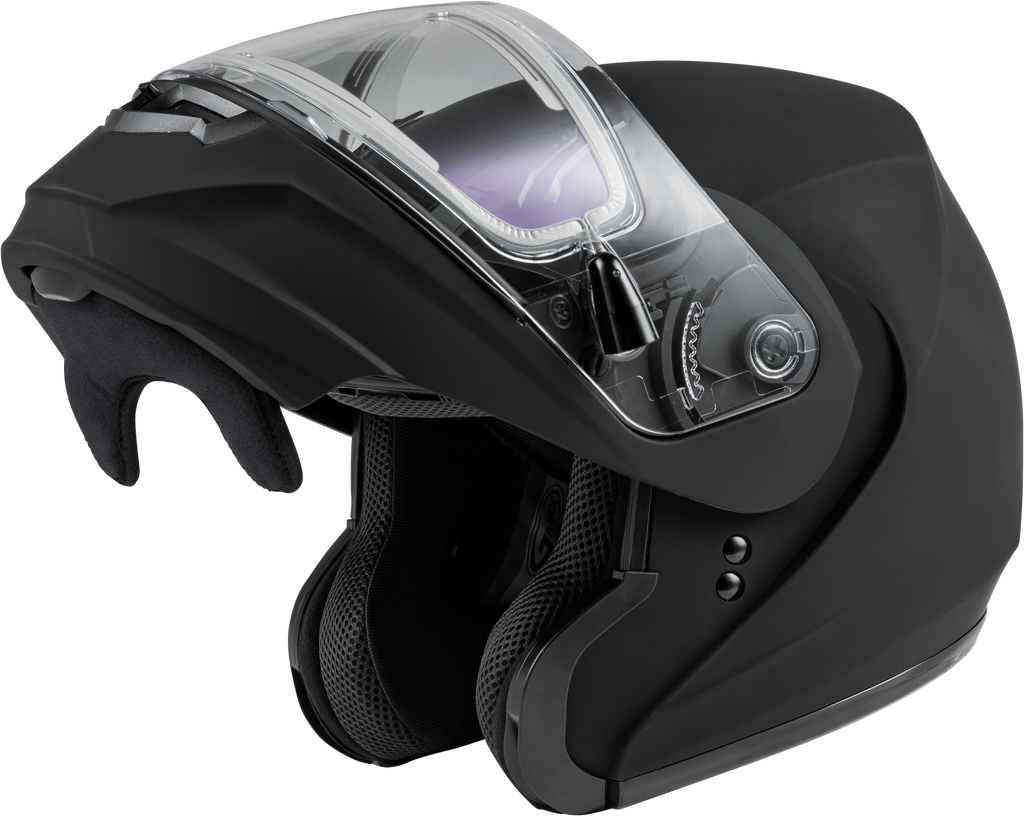 Md 04s Modular Snow Helmet W/Electric Shield Matte Blk 2x
