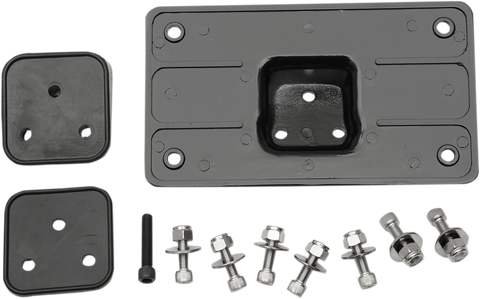 DRAG SPECIALTIES Fender License Plate Mount - Black 090204