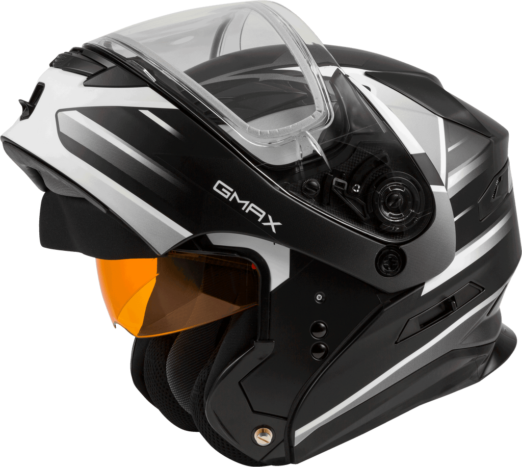 Md 01s Modular Snow Helmet Descendant Matte Blk/White Sm