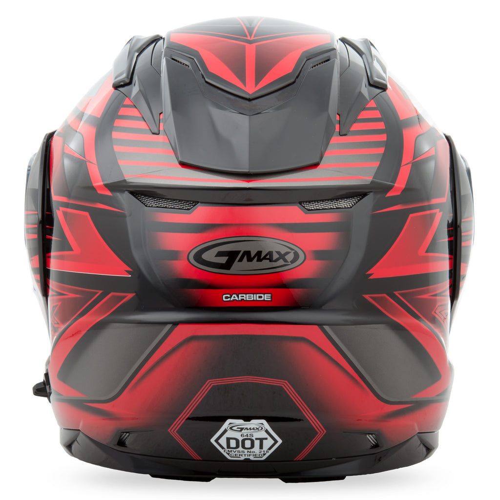 Gm 64s Modular Helmet Carbide Black/Red 3x