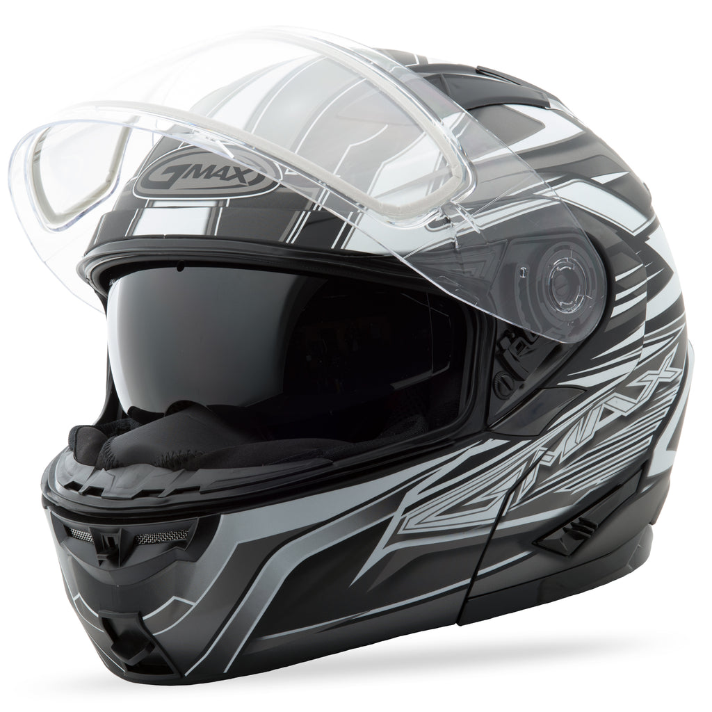 Gm 64s Modular Helmet Carbide Gloss Black/Dark Silver 2x