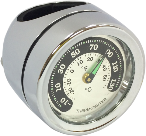 DRAG SPECIALTIES Handlebar Mount Thermometer - Chrome - For 1" Bar O91-6821TN