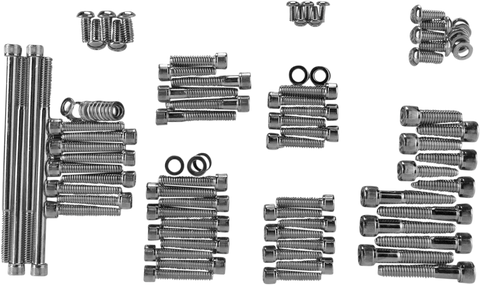DRAG SPECIALTIES Bolt Kit - Knurled - Motor MK700BK