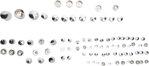 DRAG SPECIALTIES Bolt Covers - Chrome 352013
