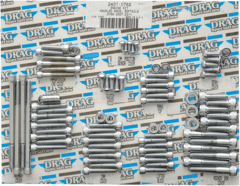 DRAG SPECIALTIES Bolt Kit - Motor - Knurled - Softail MK699