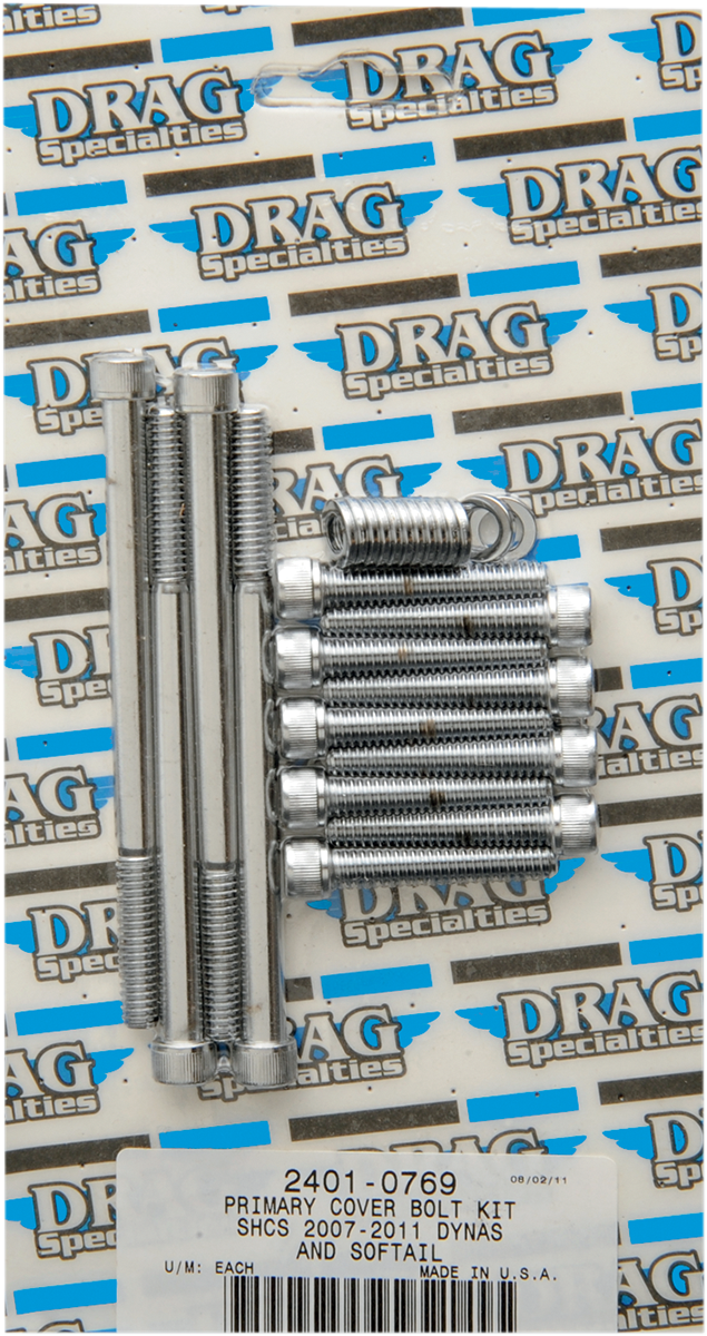 DRAG SPECIALTIES Bolt Kit - Motor - Knurled - Softail MK672