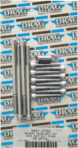 DRAG SPECIALTIES Bolt Kit - Motor - Knurled - Softail MK672