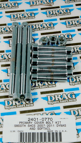 DRAG SPECIALTIES Bolt Kit - Primary - Smooth - Softail MK672S