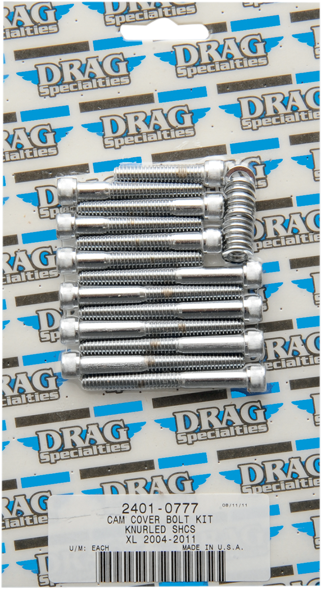 DRAG SPECIALTIES Bolt Kit - Camshaft Cover - Knurled - XL MK687