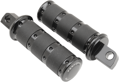 PERFORMANCE MACHINE (PM) Footpegs - Black - XLS 0035-1161-B