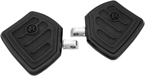 PERFORMANCE MACHINE (PM) Passenger Floorboards - Contoured - Black 0036-1016-B