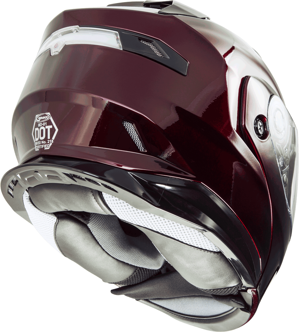 Md 01 Modular Helmet Wine Red 3x