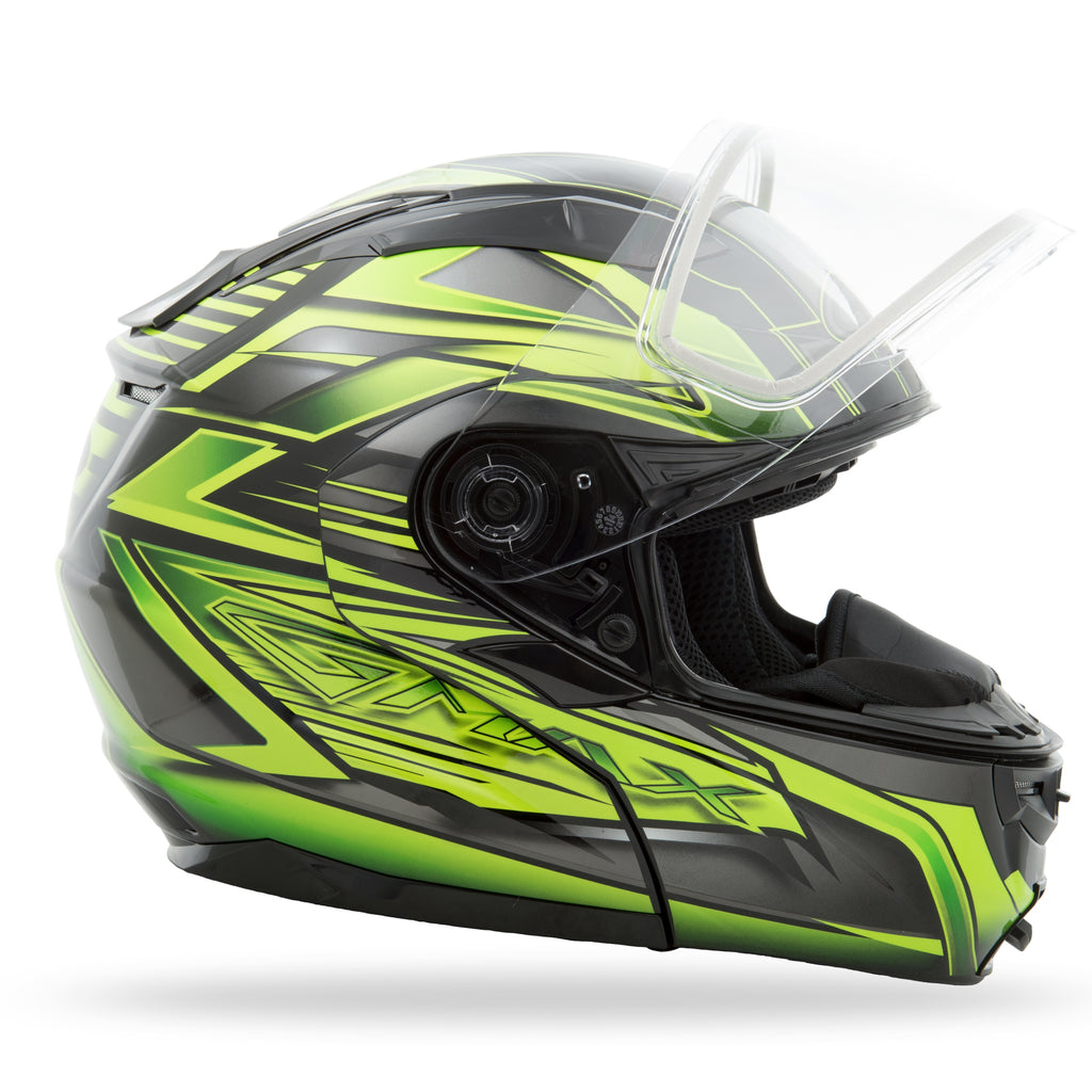 Gm 64s Modular Carbide Snow Helmet Black/Green Xs