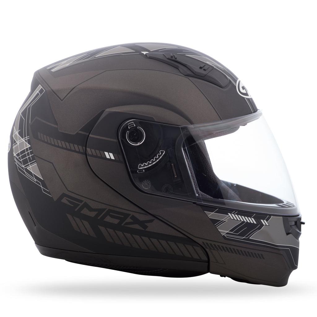 Md 04 Modular Helmet Matte Black/Dark Silver Md