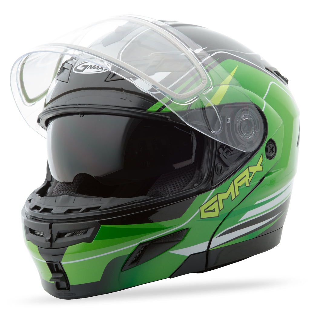 Gm 54s Modular Terrain Snow Helmet Black/Green Xs