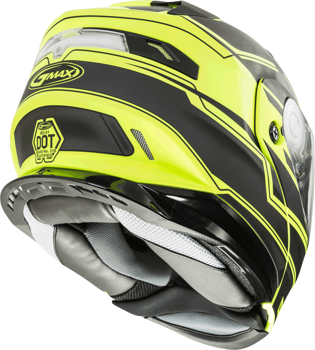 Md 01 Modular Stealth Helmet Matte Black/Hi Vis Yellow Xl