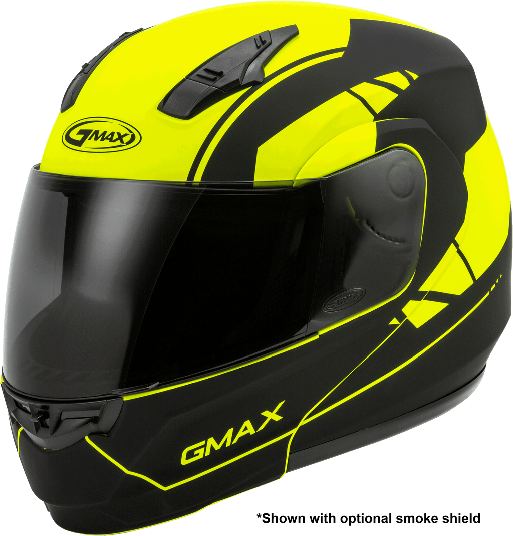 Md 04 Modular Article Helmet Matte Hi Vis/Black Sm
