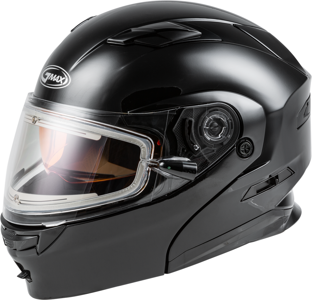 Md 01s Modular Snow Helmet W/Electric Shield Black Md