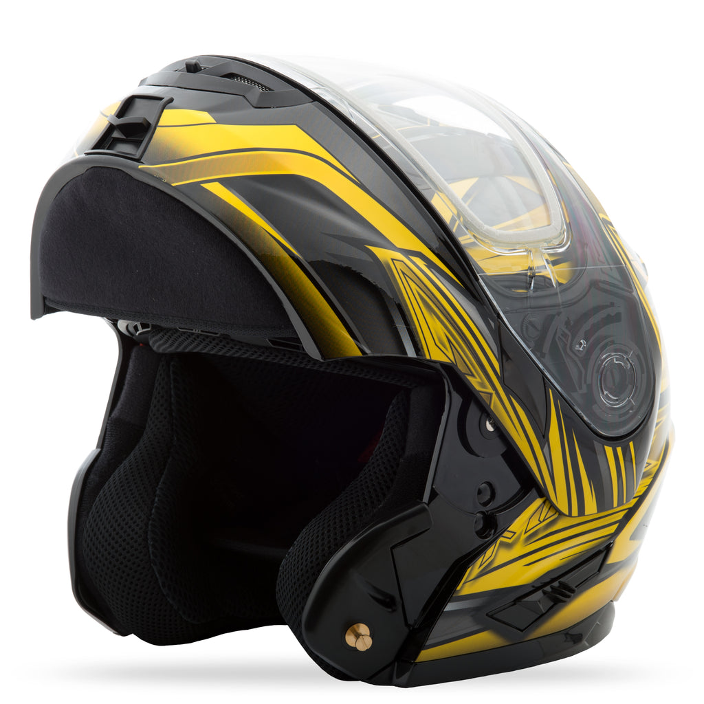Gm 64s Modular Carbide Snow Helmet Black/Yellow 2x