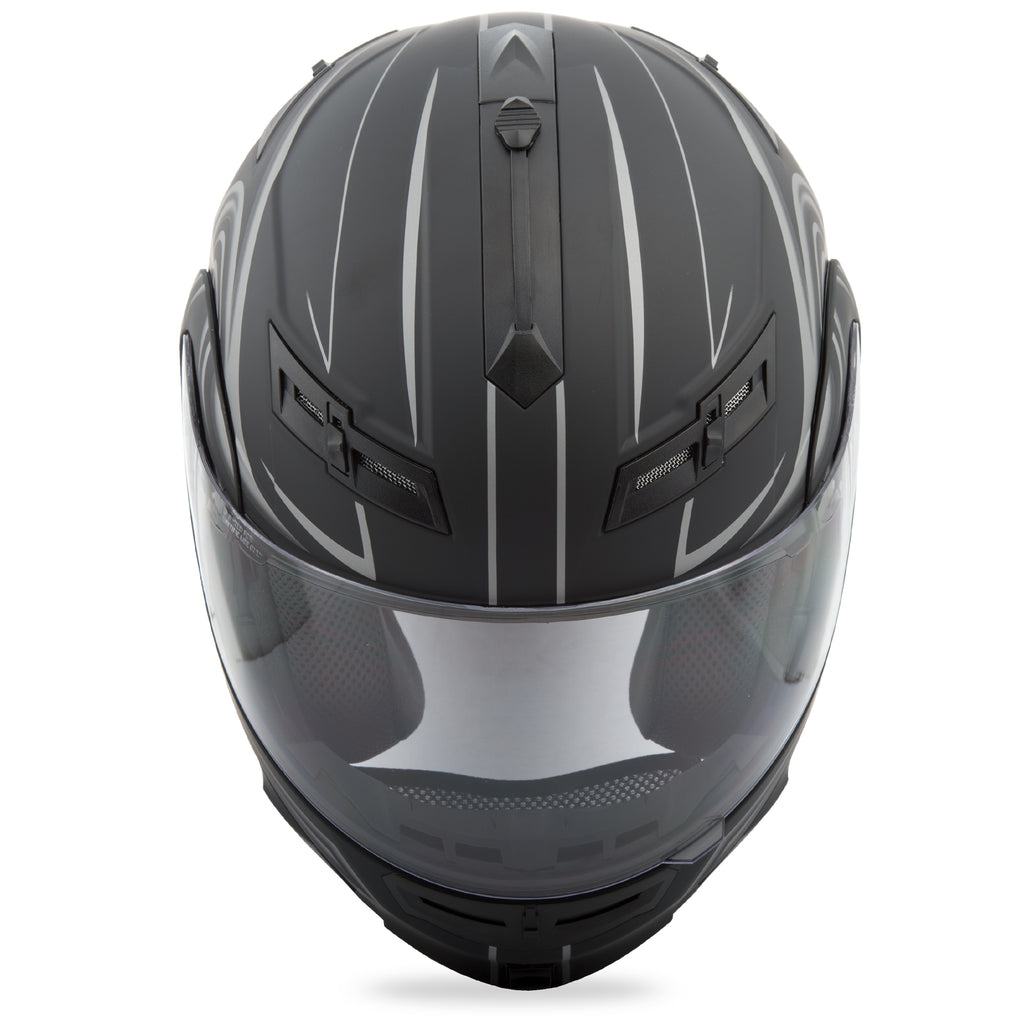 Gm 54 Modular Helmet Derk Matte Black/Silver Sm