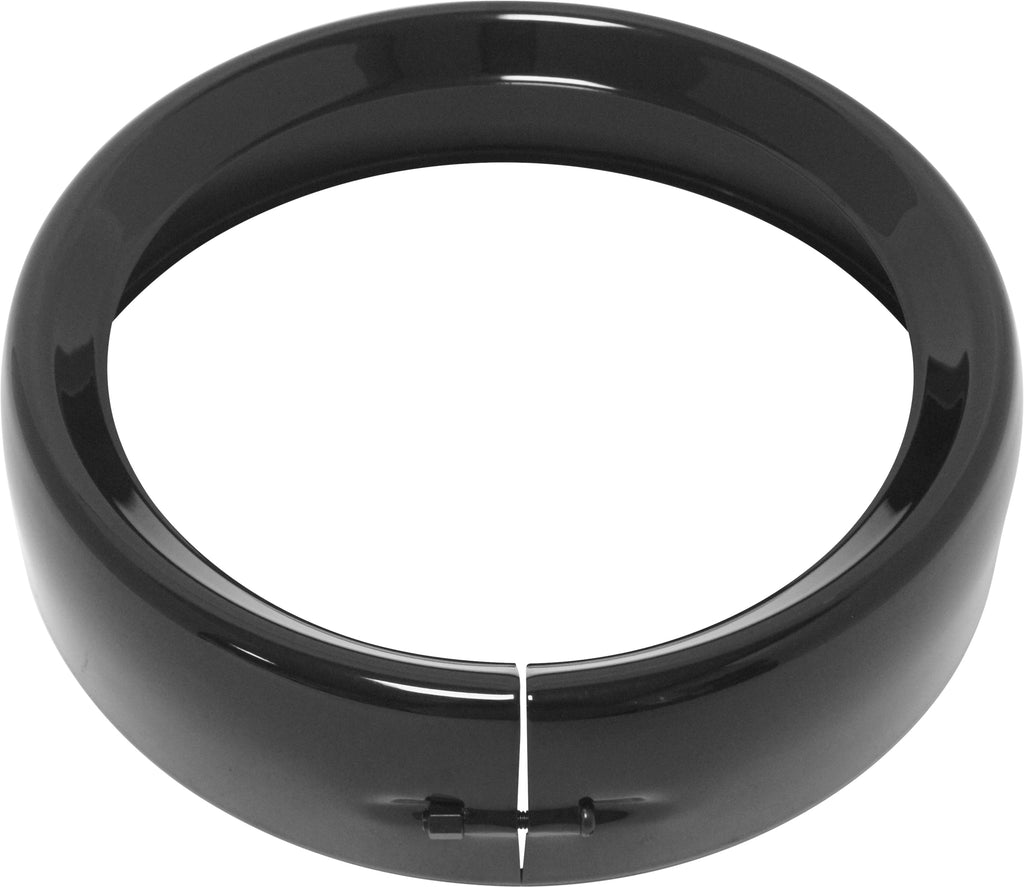 Frenched Headlight Trim Ring Black 7 Clamp Style
