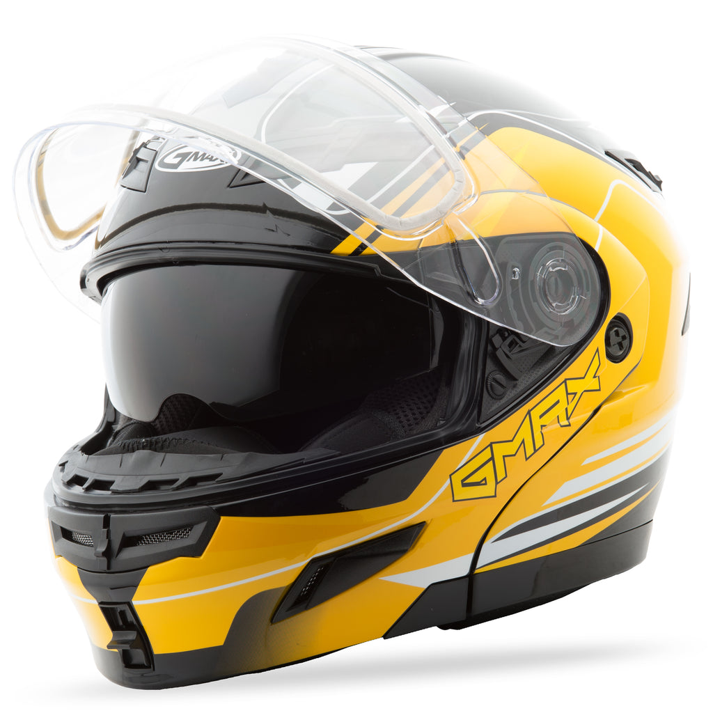 Gm 54s Modular Terrain Snow Helmet Black/Yellow 2x