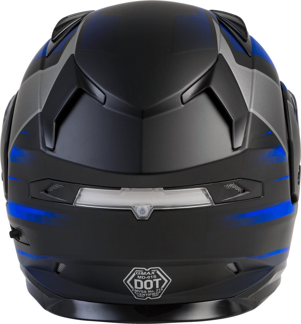 Md 01s Modular Snow Helmet Descendant Matte Black/Blue 2x