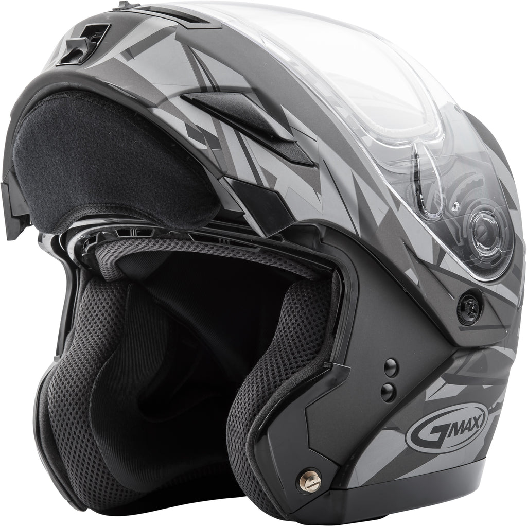 Gm 54s Modular Scribe Snow Helmet Matte Black/Grey Lg