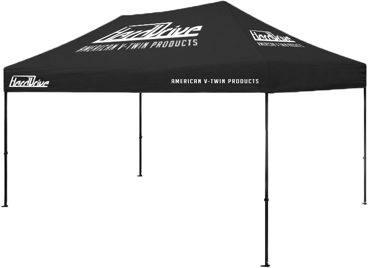 Harddrive Canopy 10x20 Tent Black W/ White Logo