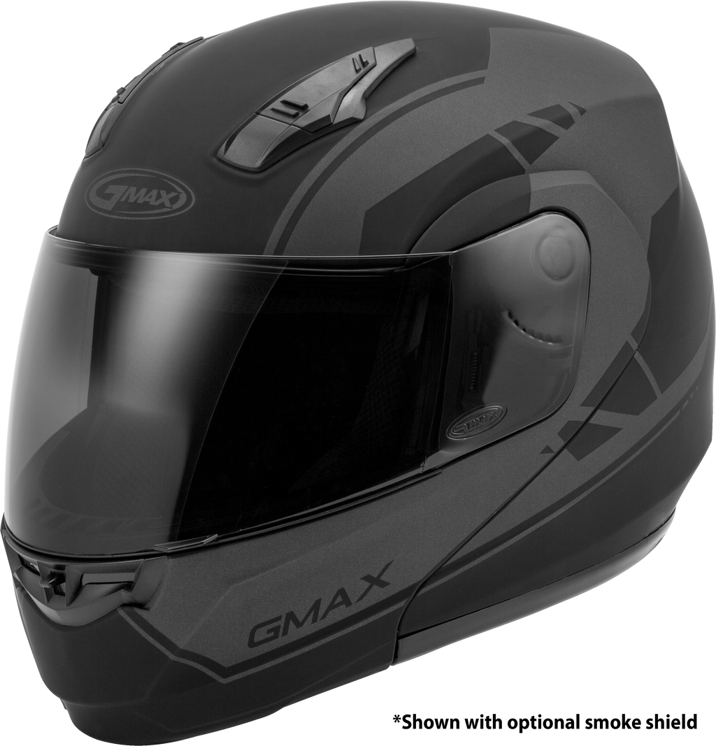 Md 04 Modular Article Helmet Matte Black/Grey 3x