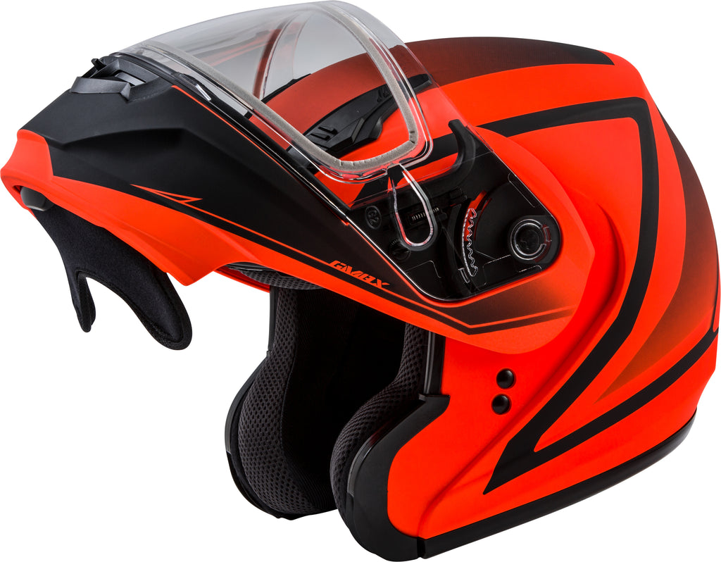 Md 04s Modular Docket Snow Helmet Matte Neon Org/Blk Lg
