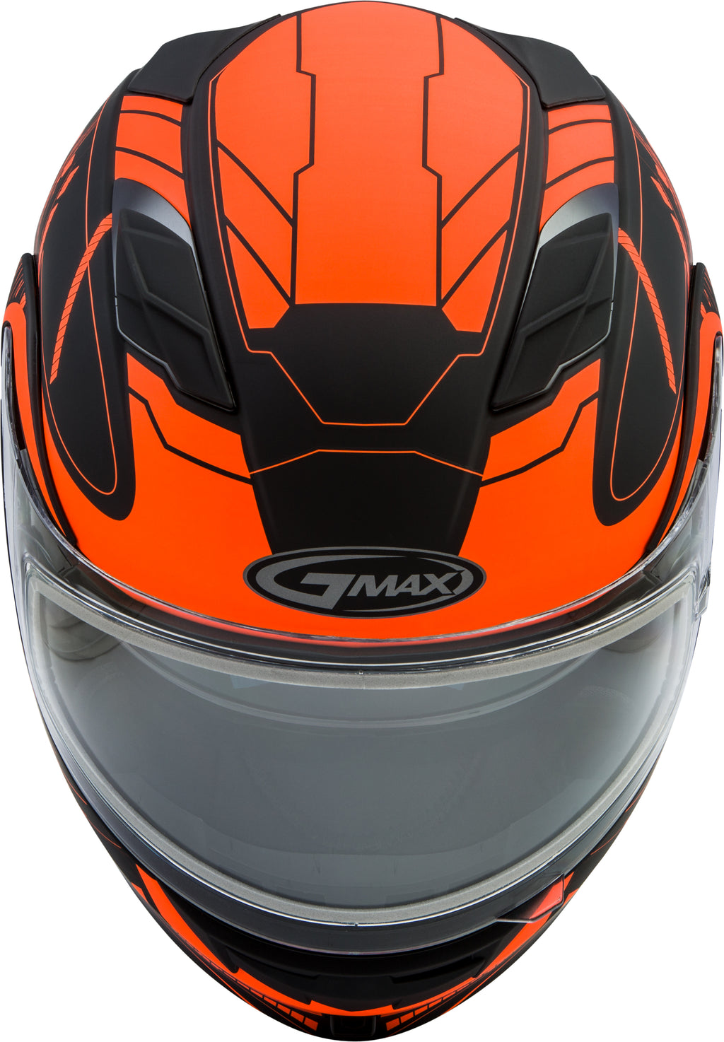 Md 01s Modular Wired Snow Helmet Black/Neon Orange Md